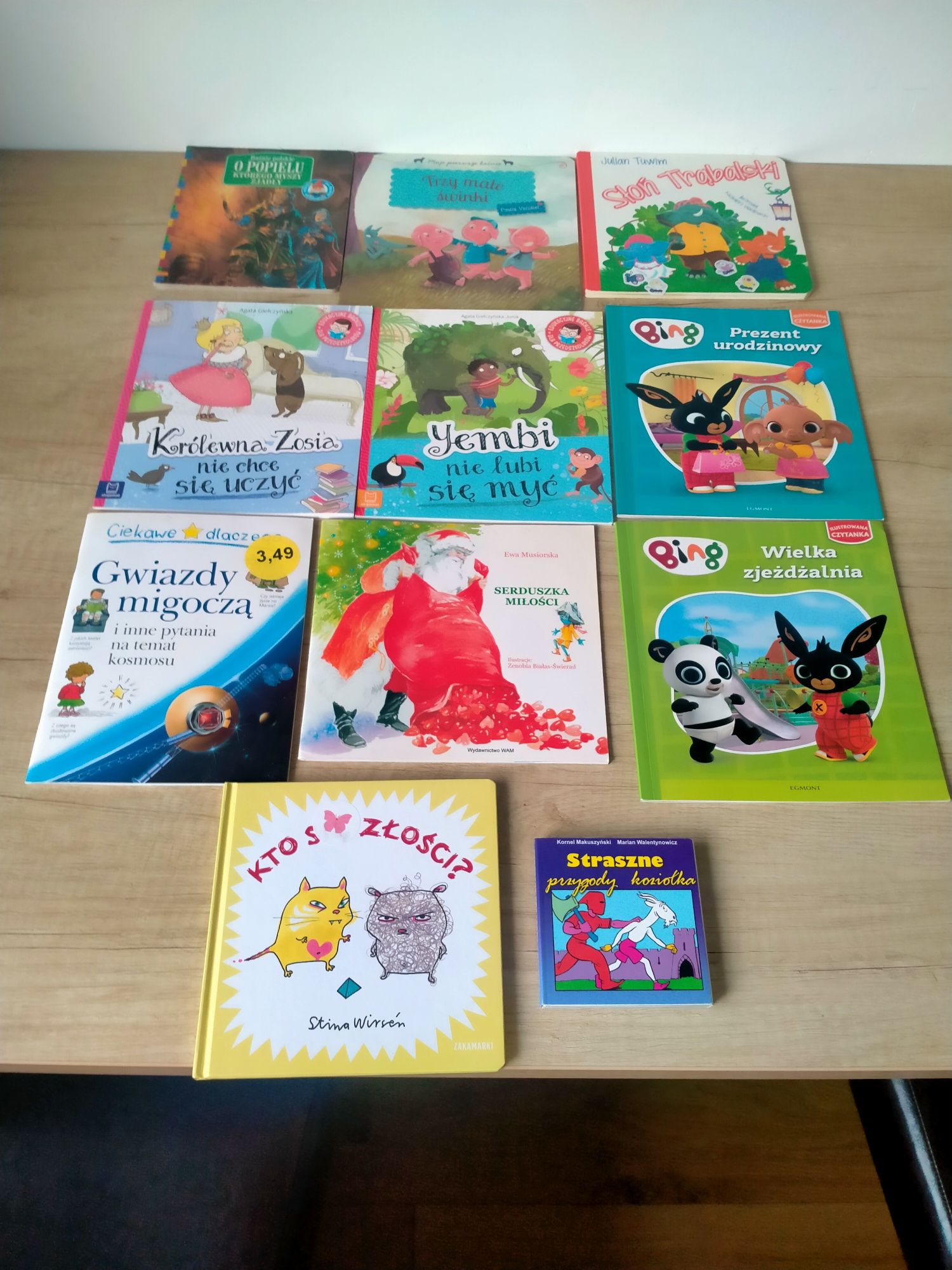 Książki dla dzieci zestaw. Bing, Tappi, Roszpunka, Martynka.