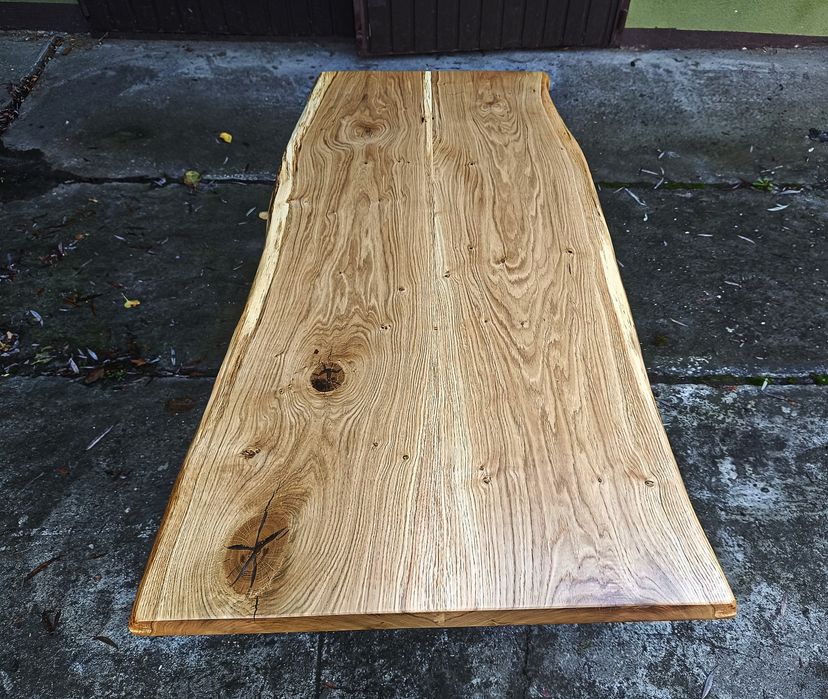 Blat dębowy na biurko 150x63 Live Edge 8