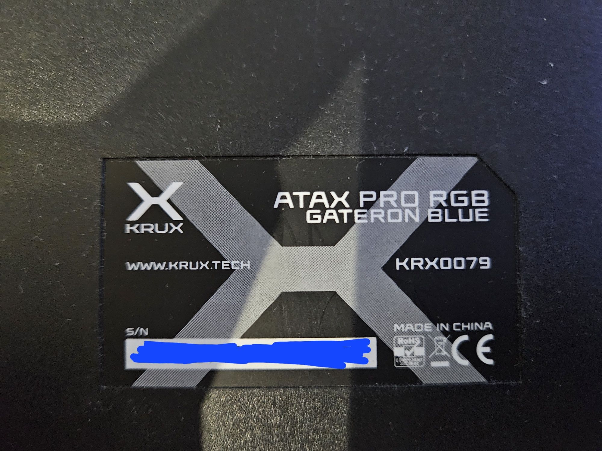 Klawiatura Mechaniczna KRUX ATAX PRO RGB Gateron Blue