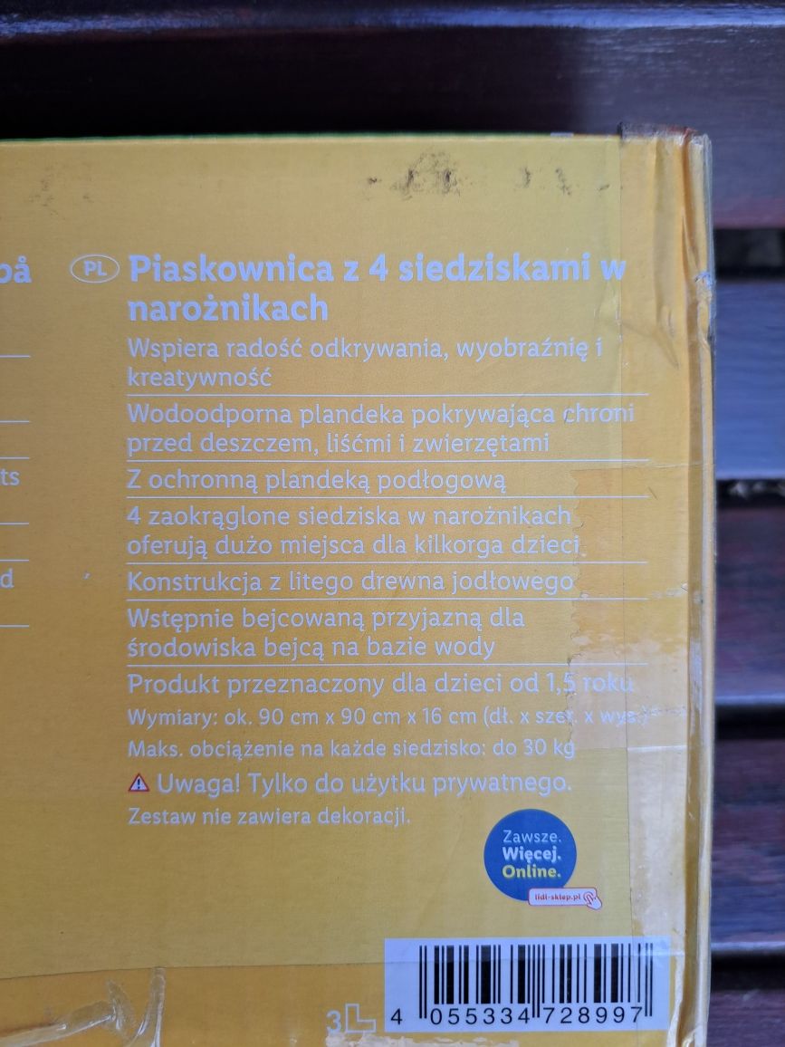 Piaskownica  nowa