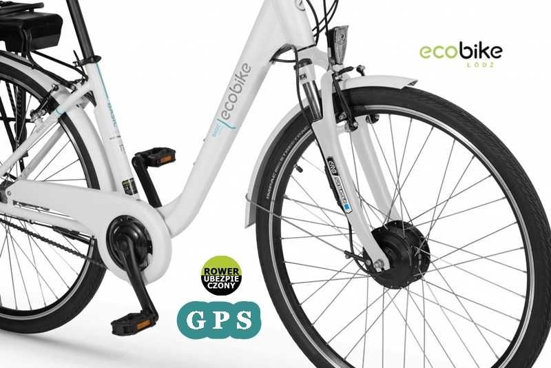 Rower elektryczny EcoBike Basic Nexus White 17,5Ah+GPS+ubezpAC w cenie