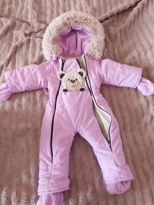 Зимовий комбінезон на дівчинку 74р.