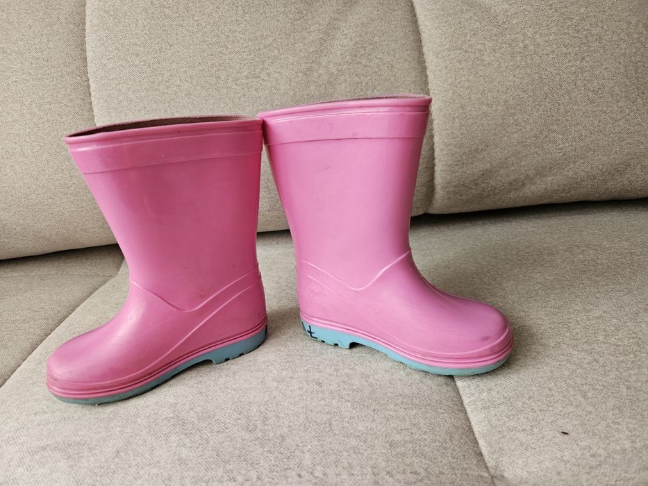 Gumiaki kalosze różowe 22