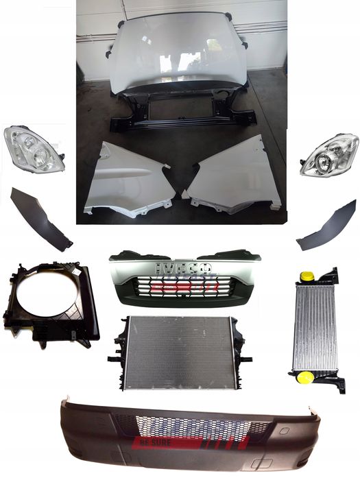 przód iveco daily 2012- maska błotnik reflektor atrapa zderzak lakie