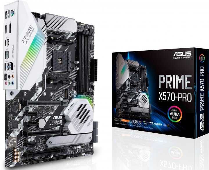 Материнська плата Asus Prime X570-Pro (sAM4, AMD X570, PCI-Ex16)