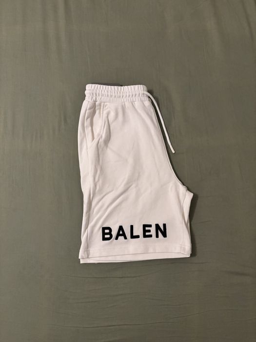 Balen/Ciaga split white shorts