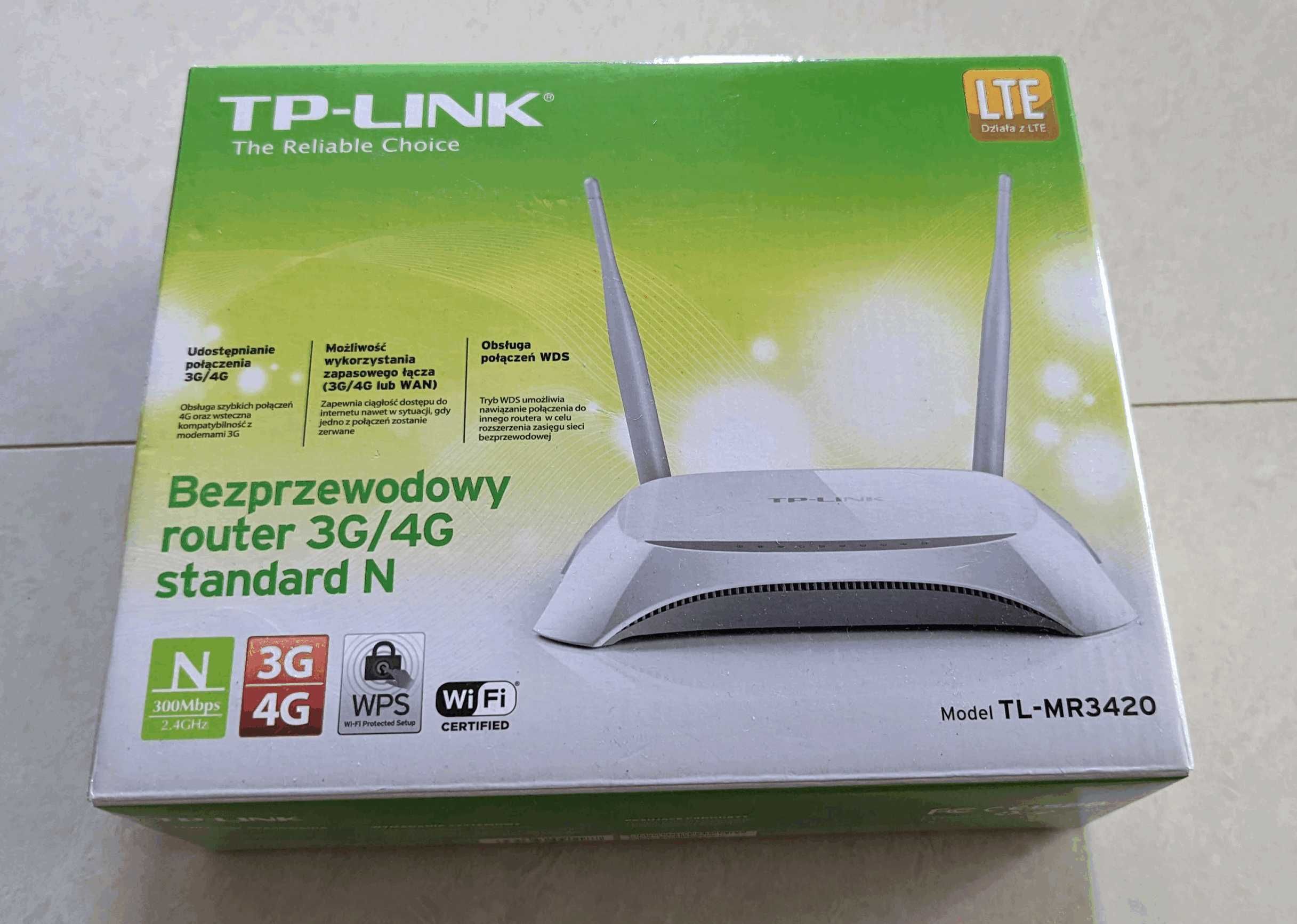 Router Wi-Fi TP-Link TL-MR3420 V2.1 | 3G/4G | Standard N | BDB- | W-wa