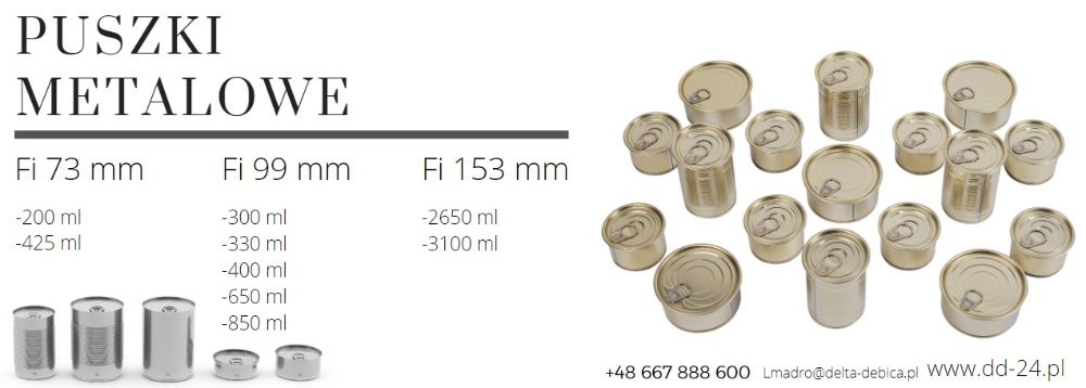Puszka puszki 300 g ml easy open - konserwa