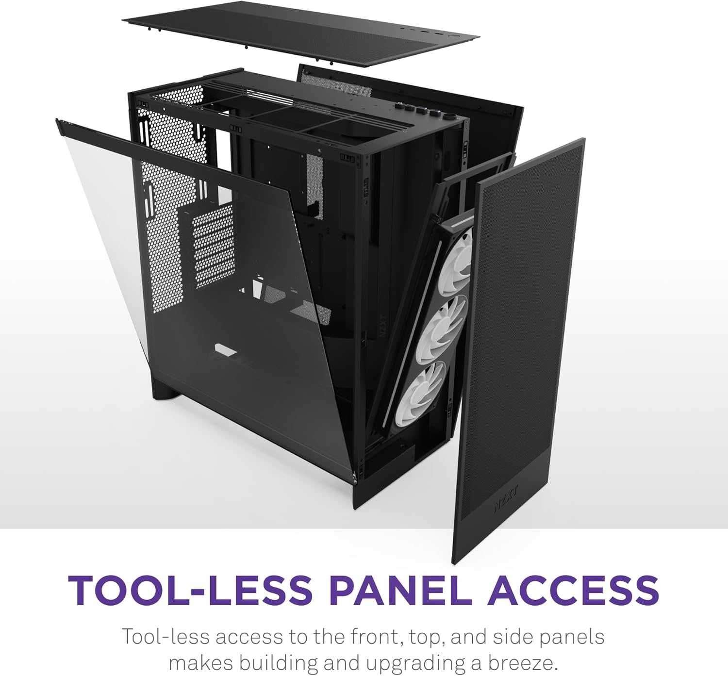 корпус пк NZXT H7 Flow RGB Mid-Tower ATX Airflow Case with RGB Fans
