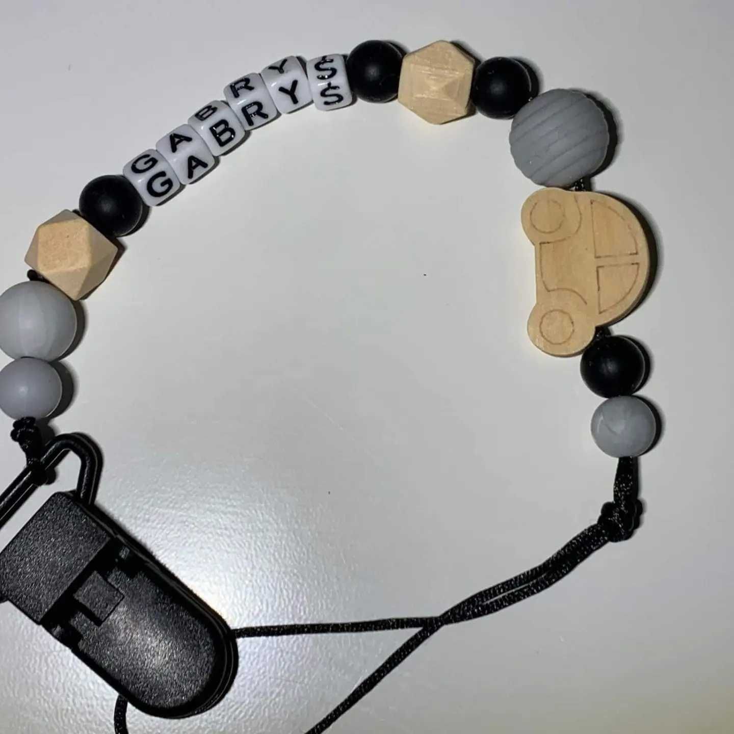 Zawieszka do smoczka imienna personalizowana prezent