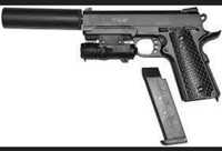 Дитячий пістолет з глушником на кульках Galaxy G.25A