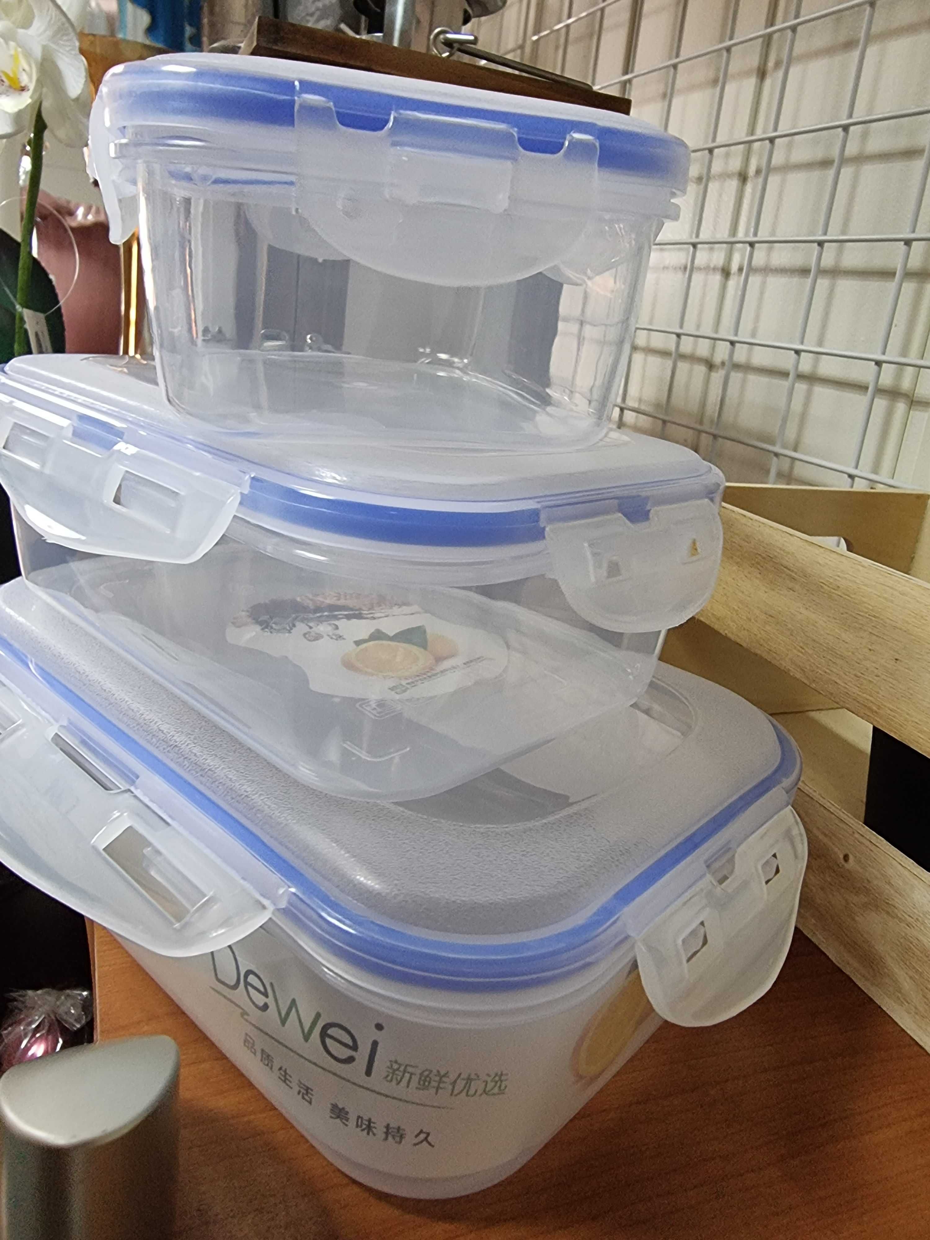 Pojemniki Żywności plastikowe do przechowanie żywości z pokrywką pracy