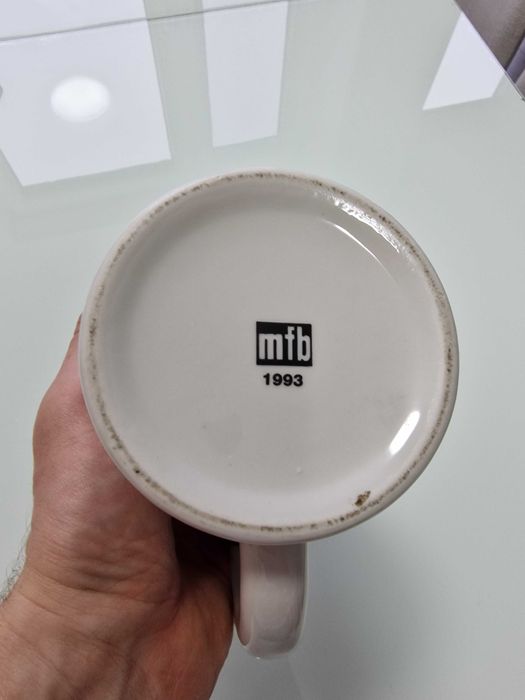 Unikalny ceramiczny kufel do piwa z cynową pokrywką