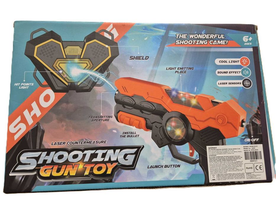 Pistolas Laser Tag  2 jogadores. +6 anos. * Envio grátis 2/3 dias.