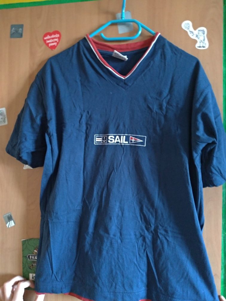 Koszulka t-shirt męska Sail granatowa