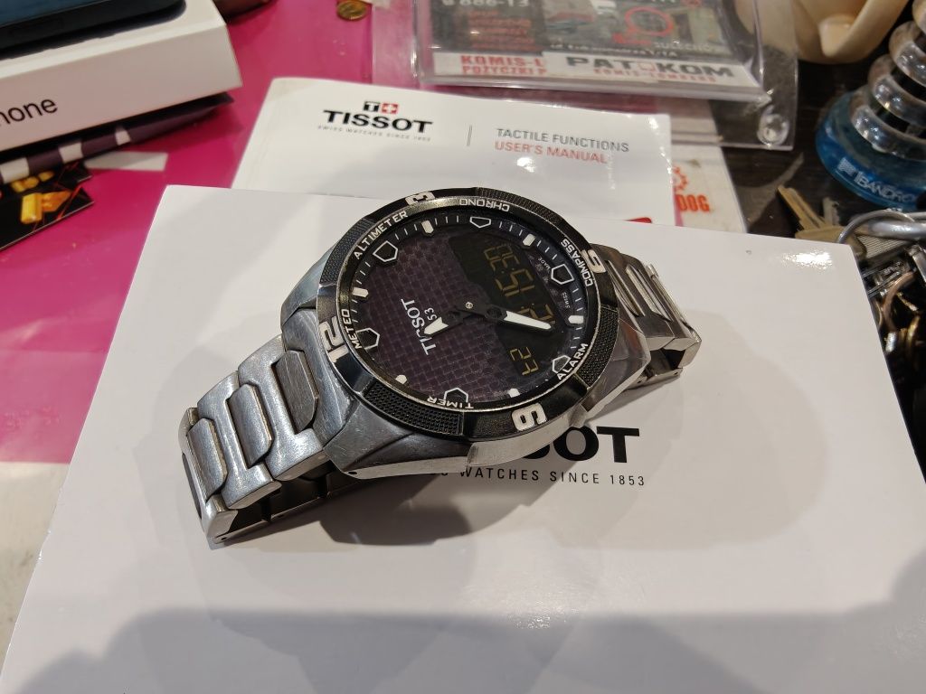 TISSOT T-TOUCH  SOLAR Titanium..Pełen kompleT.. PAT-KOM