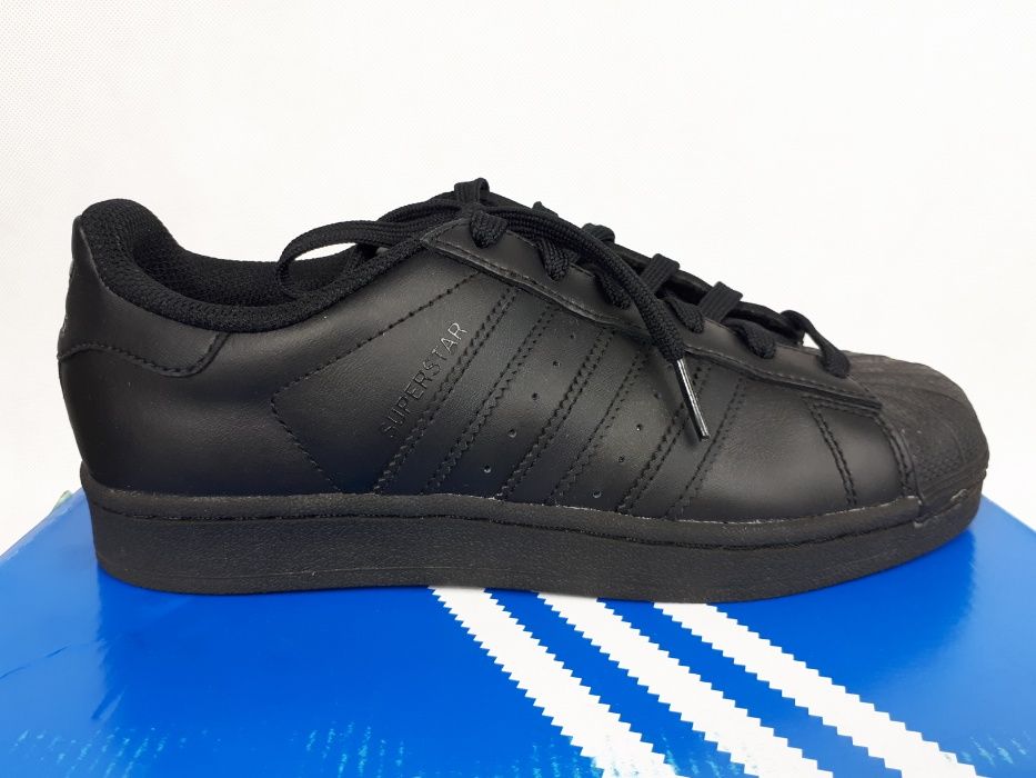 Sportowe sneakersy ADIDAS SUPERSTAR foundation j czarne 36 2/3 uk4