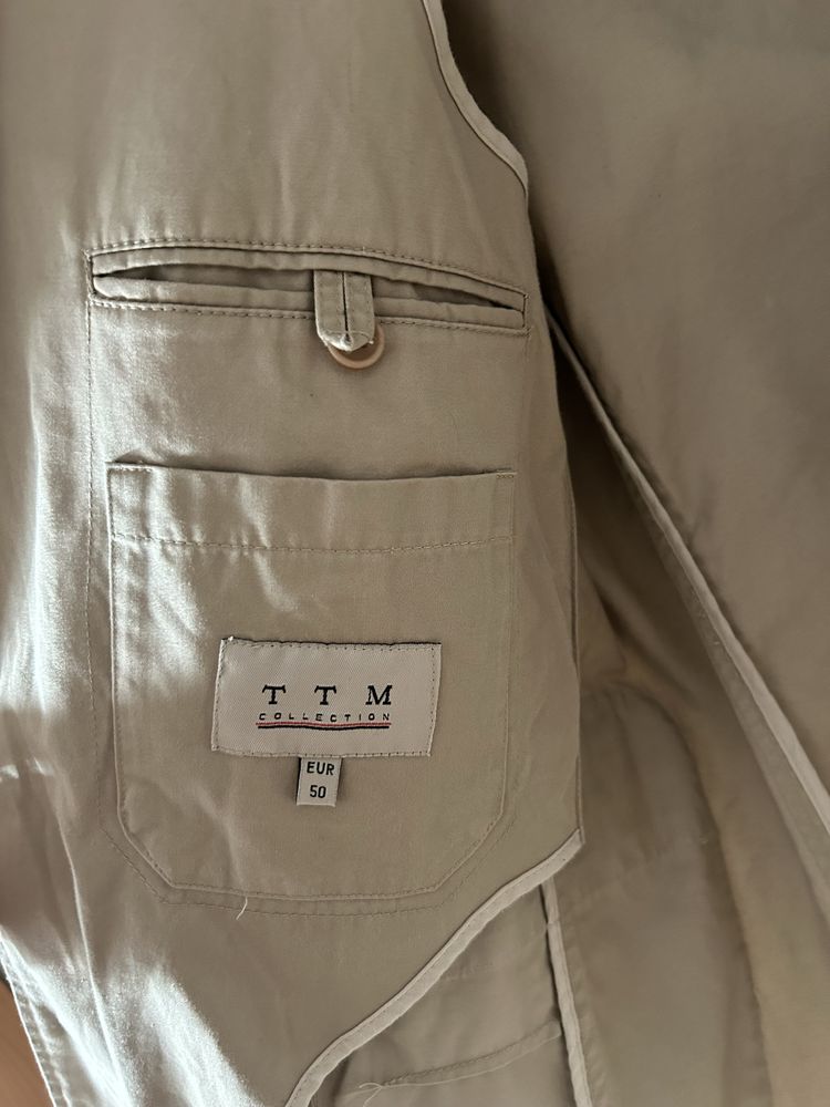 Casaco tipo gabardine (não impermeável)