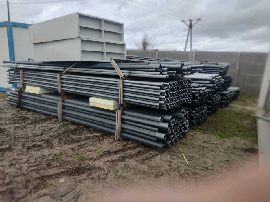 Wyprzedaż PCV Rura ciśnieniowa PVC-U, 75mm i inne srednice 6 bar