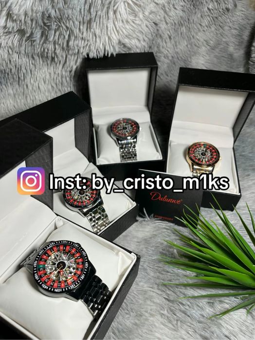 Годинник механічний casino | Годинник з рулеткою всередині