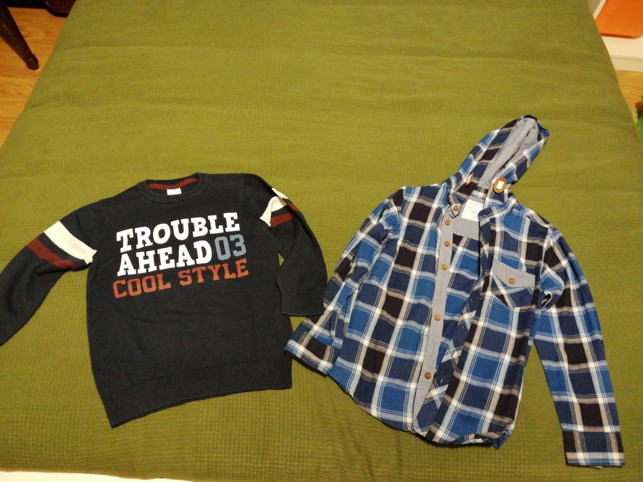 Camisola e camisa de 5/6 anos