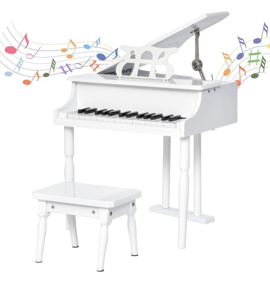 Piano de cauda infantil 30 teclas e banco