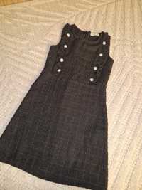 Sukienka czarna boucle 134_140