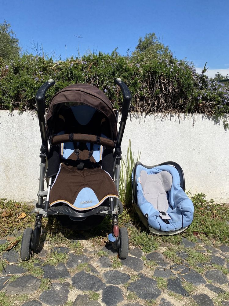 Trio Bebé Confort carrinho Loola, ovo Creatis, alcofa Windoo