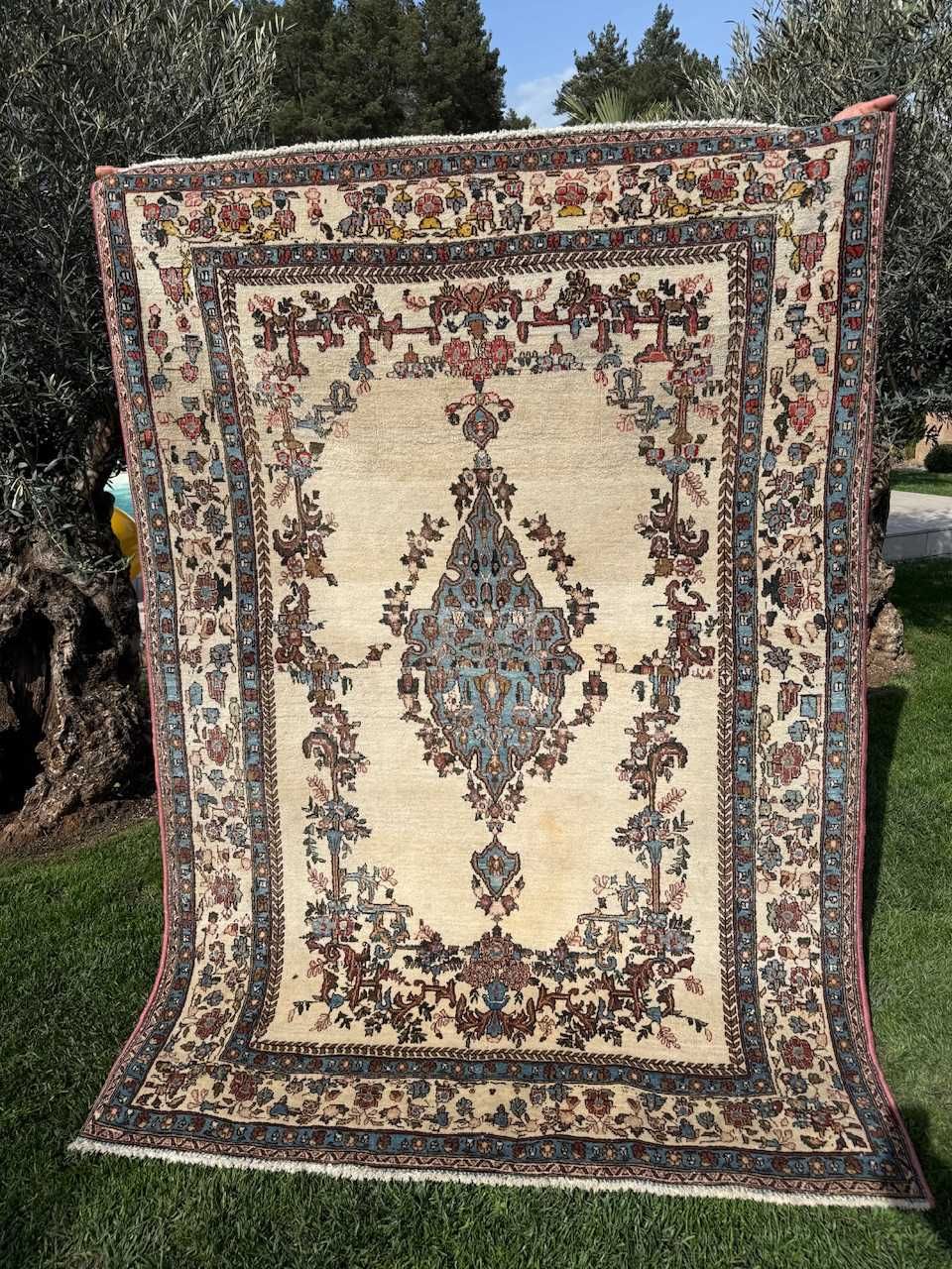 Dywan r.tkany wełniany kaszmirowy perski Iran Teheran 215x150 gal8 tys
