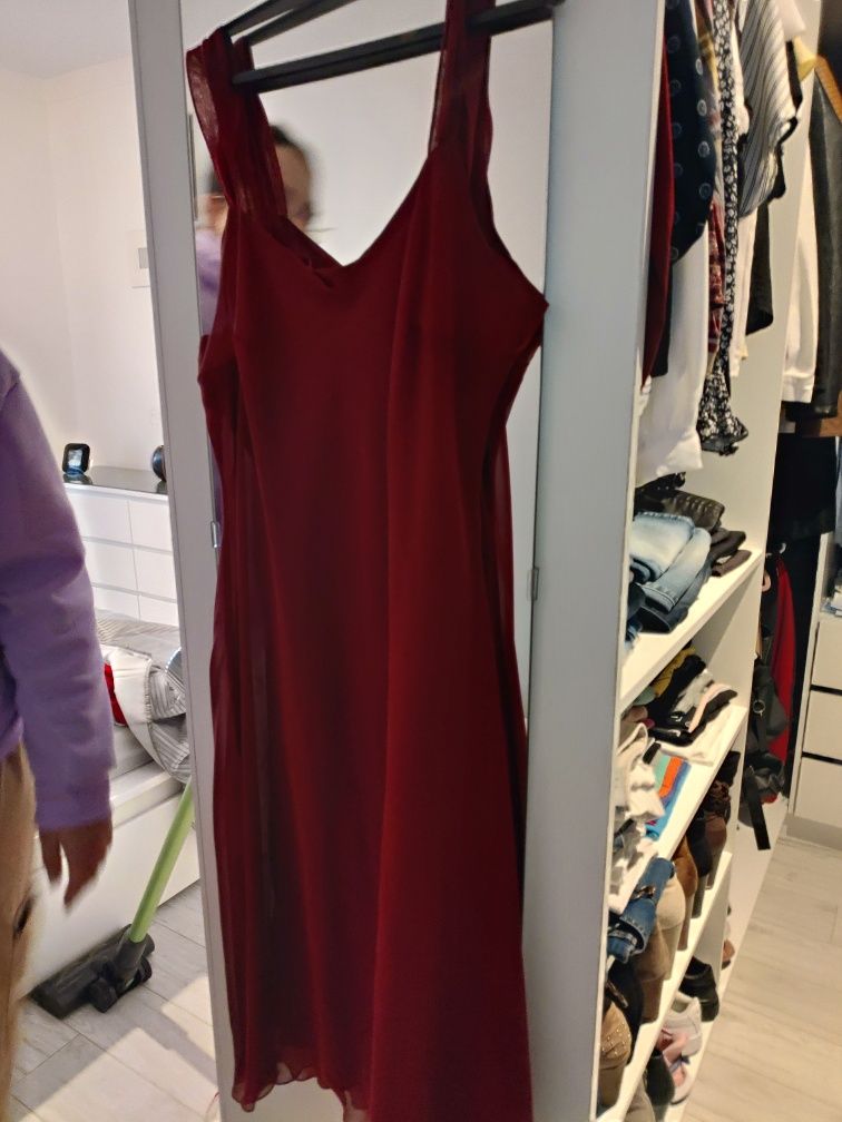 Vendo vestido bordeaux , tamanho 46