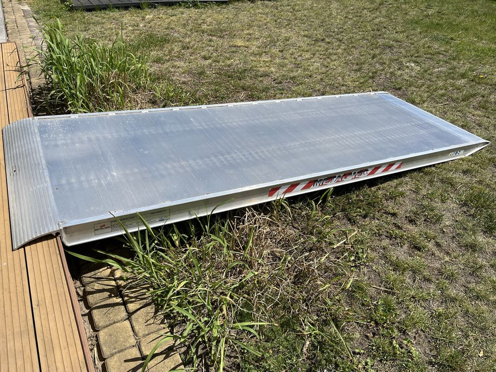 Trap, najazd, rampa 300x100, aluminium 1,5t, solidna konstrukcja