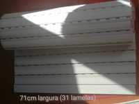 Estores de réguas em pvc usados 71 cm largura. (31 réguas) 5€