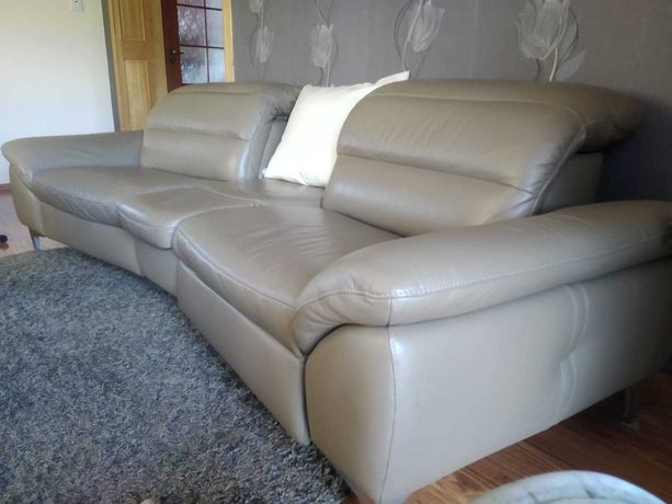 skórzana sofa z barkiem firmy ROM