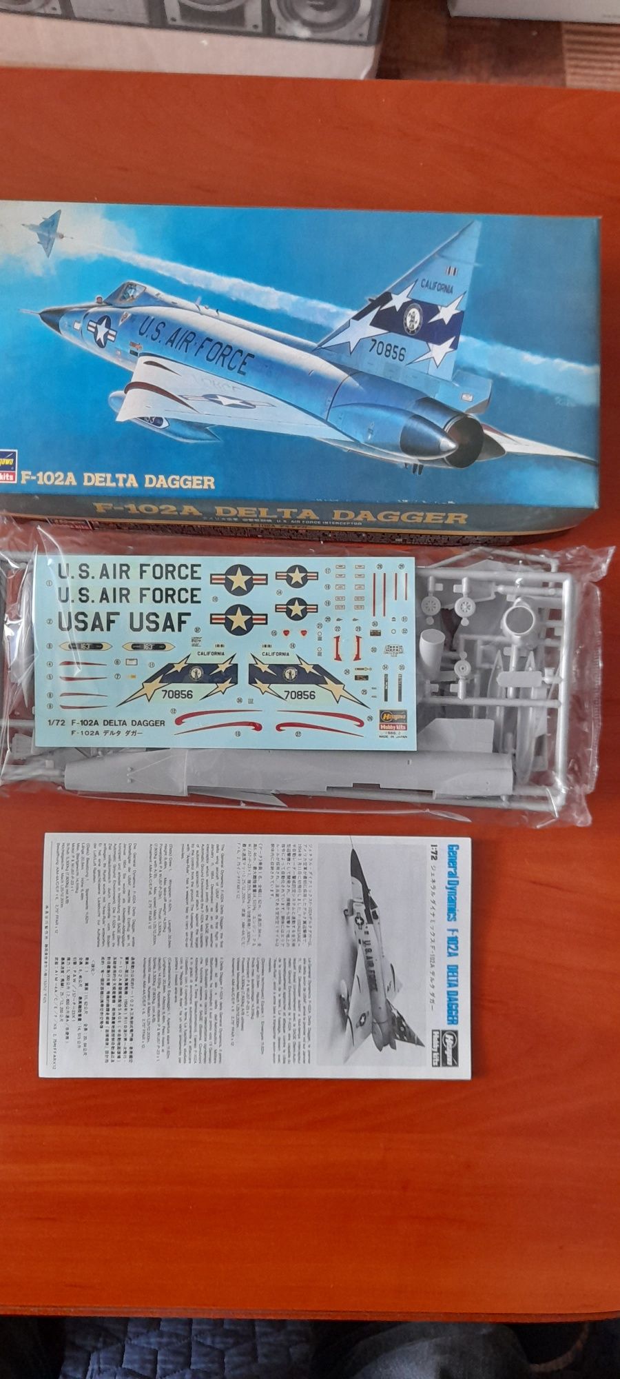 Samolot F-102 Delta Dagger.Skala 1:72. Unikat.