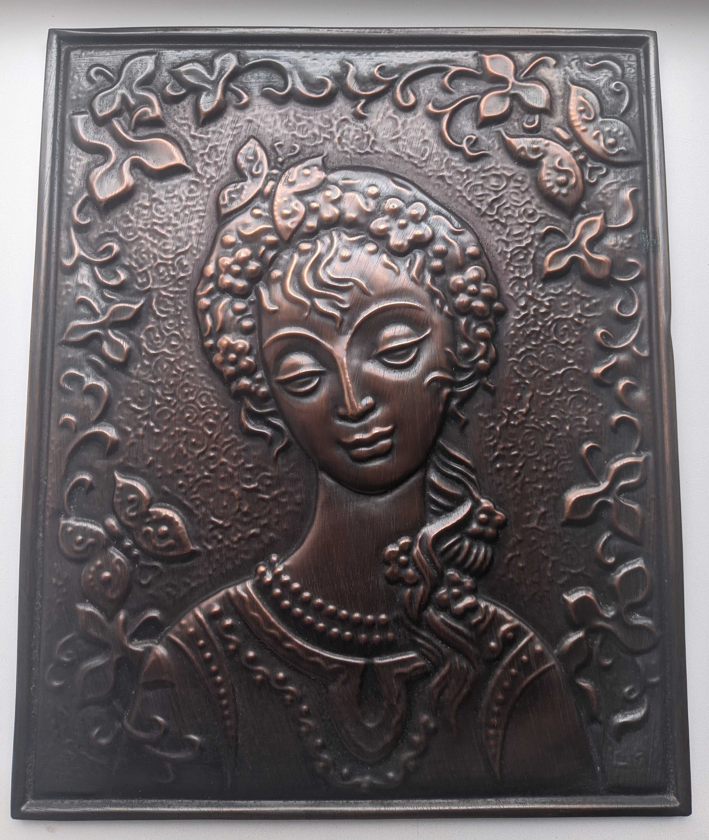 "Лесная фея" сувенир чекано-декоративный. Размер 26,5х33 см.