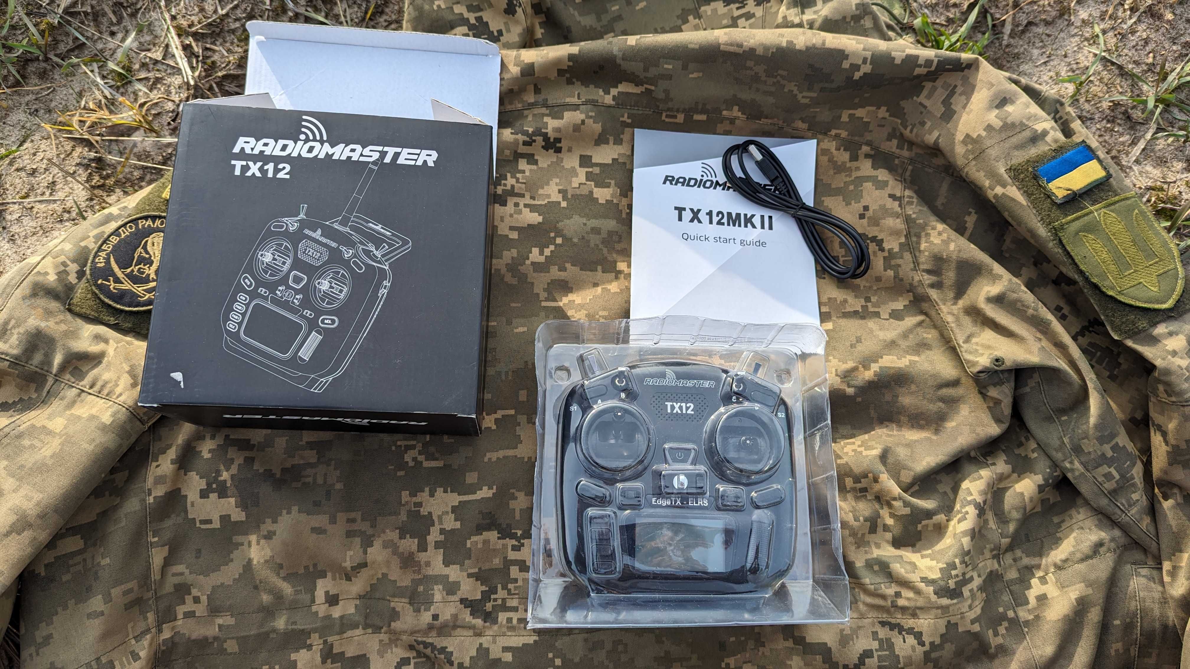 Пульт Radiomaster TX12 ELRS M2 управления FPV Комплект с аккумуляторам