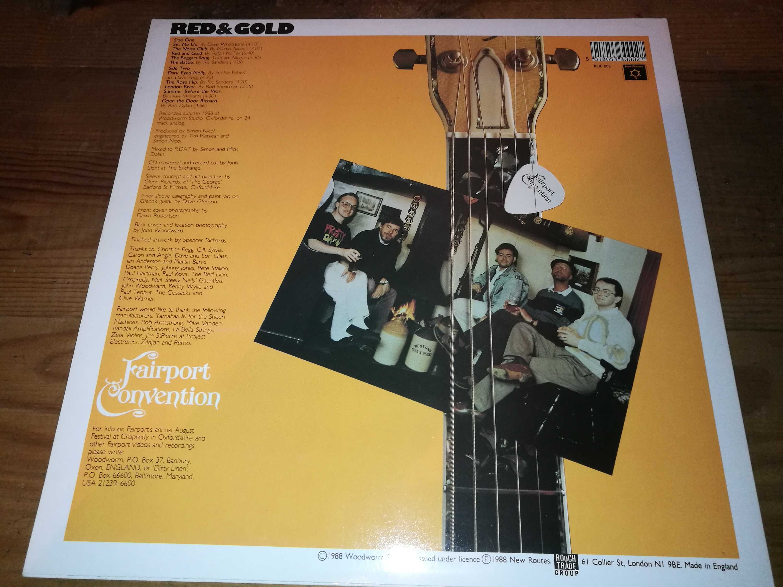 FAIRPORT CONVENCION (folk rock)  - Red & Gold   (ED Inglesa) LP