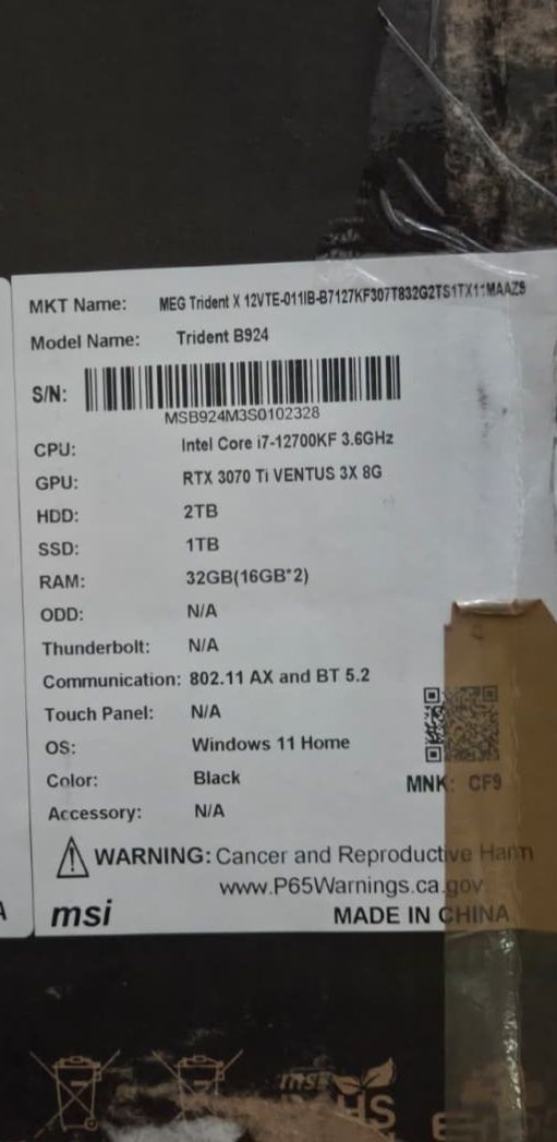 Pc gamer msi trident x