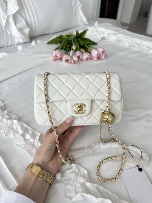 Сумка Chanel шкіра | біла
