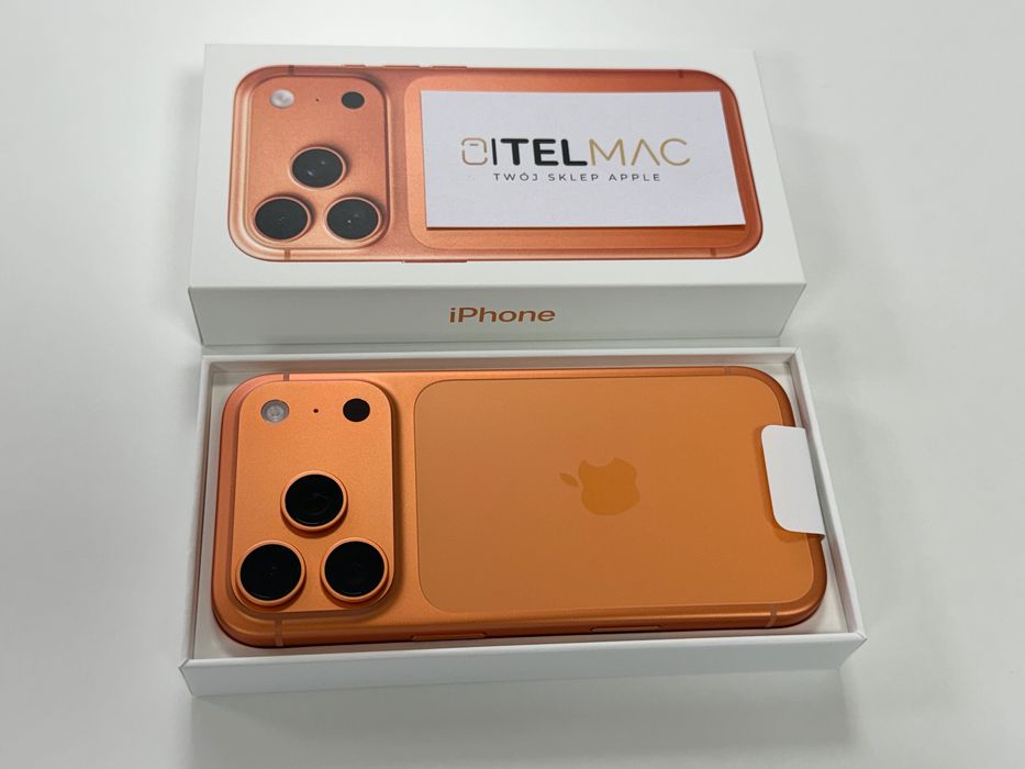 Apple iPhone 17 Pro 256 GB 5G • Cosmic Orange • Gwarancja • Raty 0%