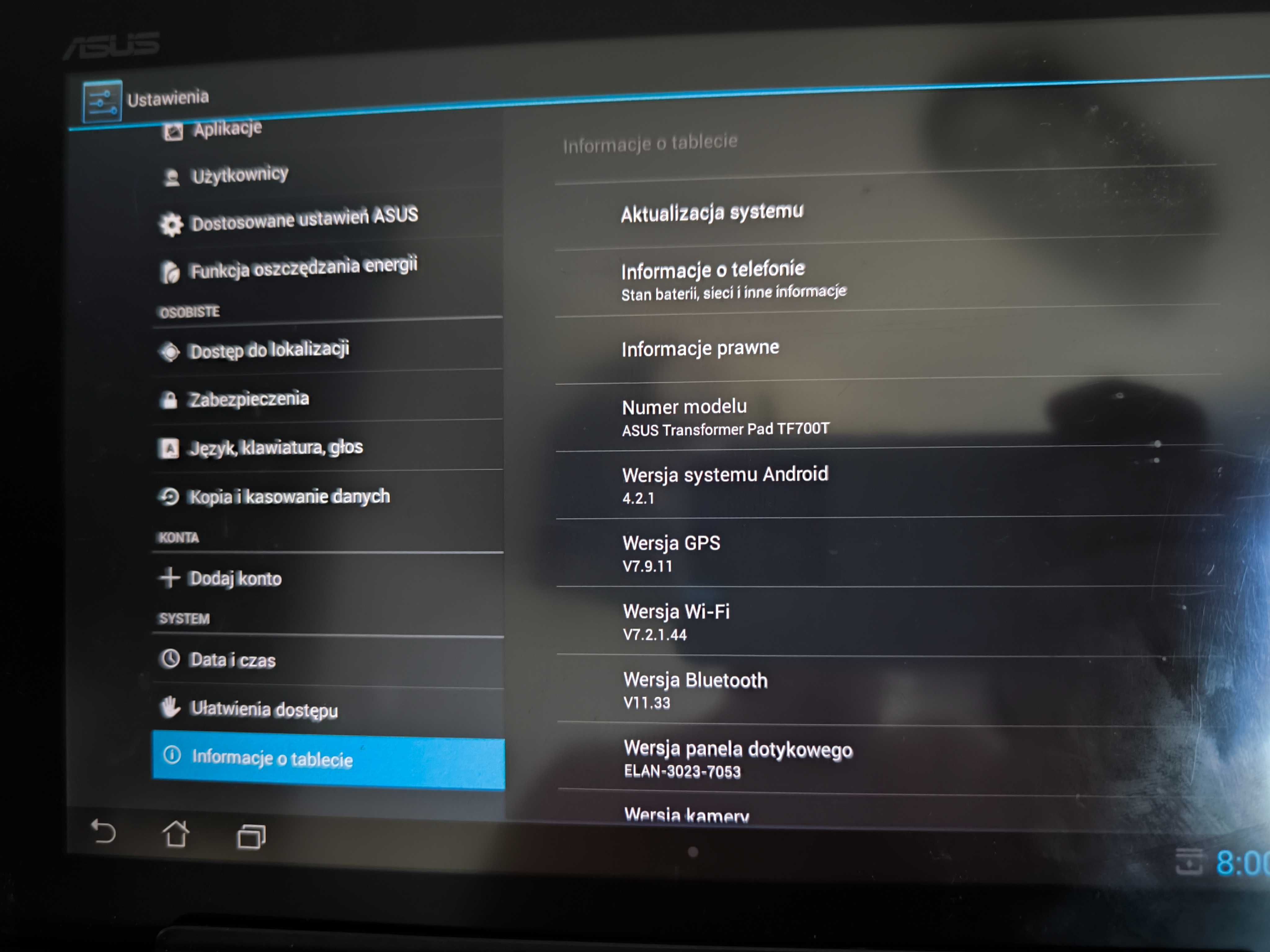 ASUS Eee Pad Transformer Prime TF700/TF201 64GB