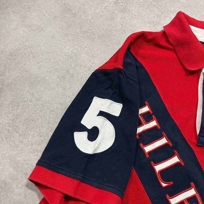 Vintage Koszulka Polo Tommy Hilfiger T-Shirt Chief Keef Style Retro