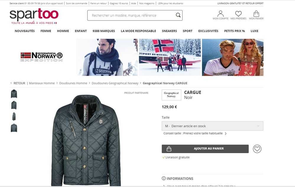 Geographical Norway Casaco Inverno Tam S (240)