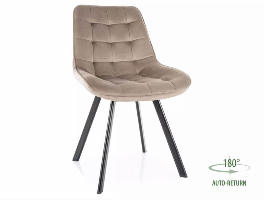 Krzesło tapicerowane Monti Velvet 4 sztuki Nowe