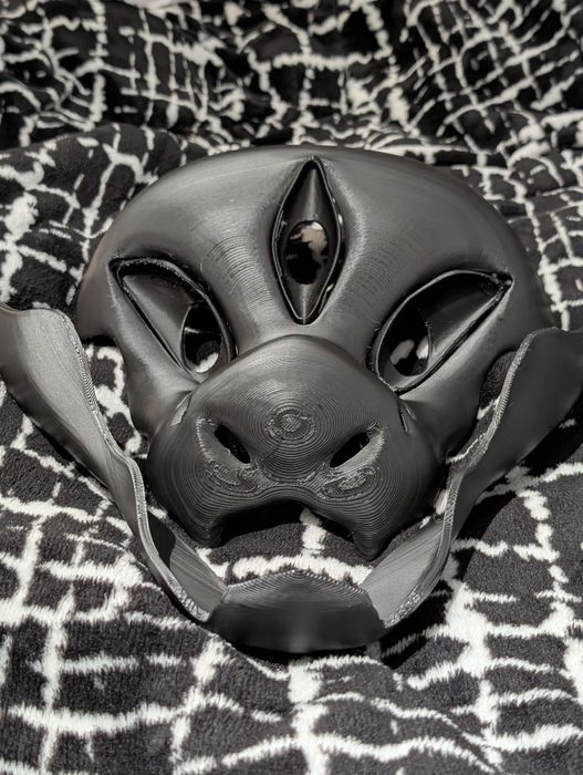 Furry maska therian snake demon wąż demon fursuit druk