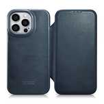 iCarer Ce Oil Wax Premium Leather Folio Case skórzane etui iPhone 14 P