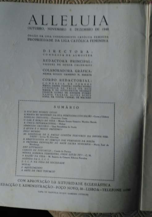 Revistas Aleluia 1947/48/48