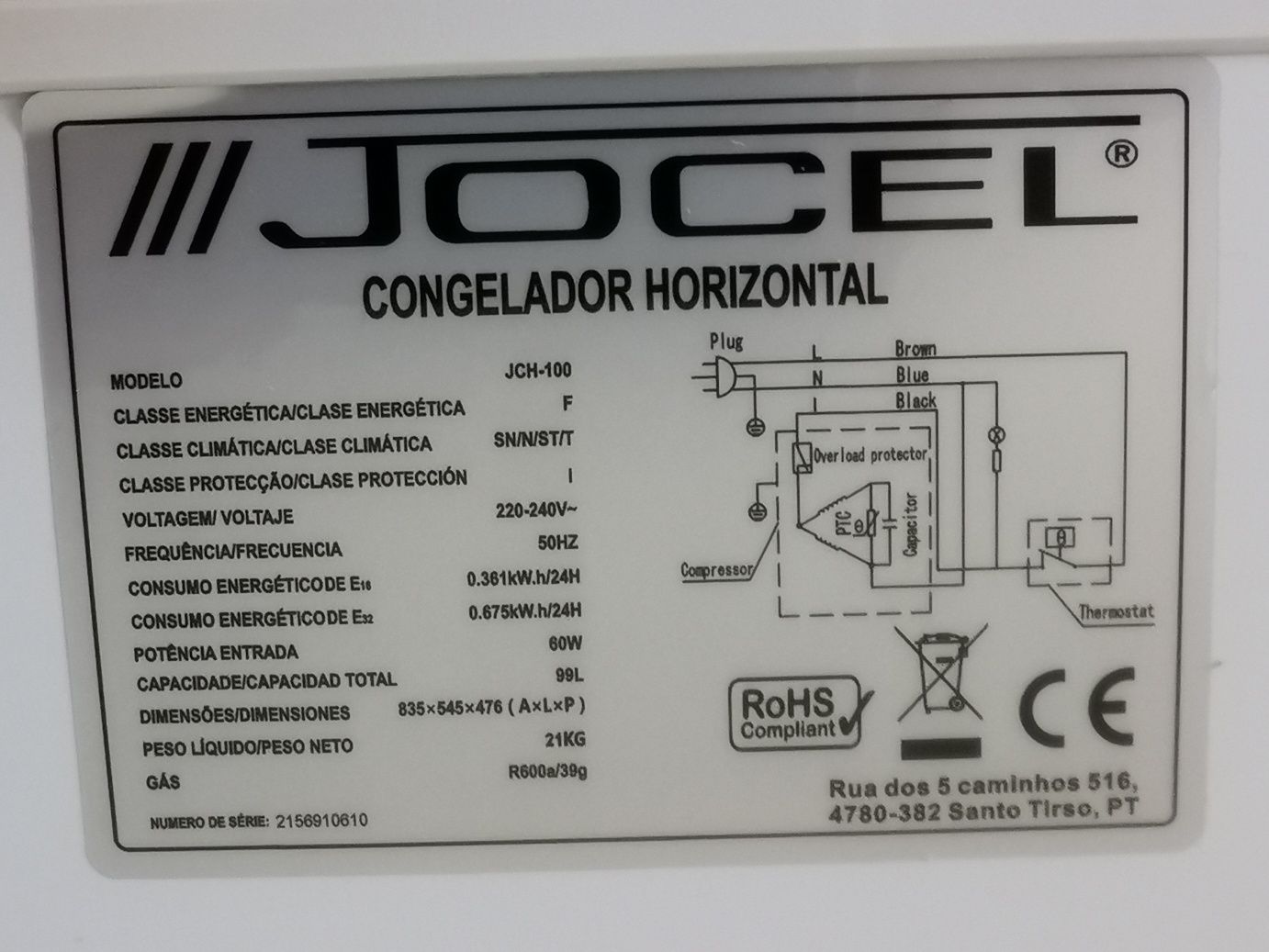 Arca congeladora Jocel