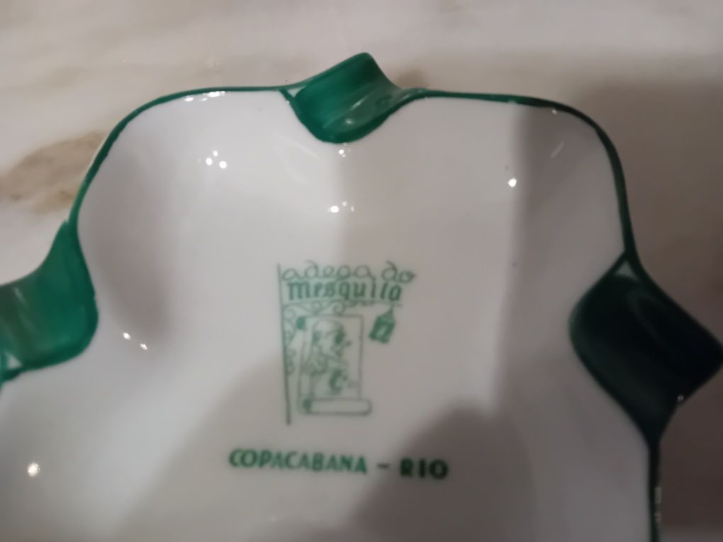 Cinzeiro em Porcelana Antigo Barão do Rio Branco