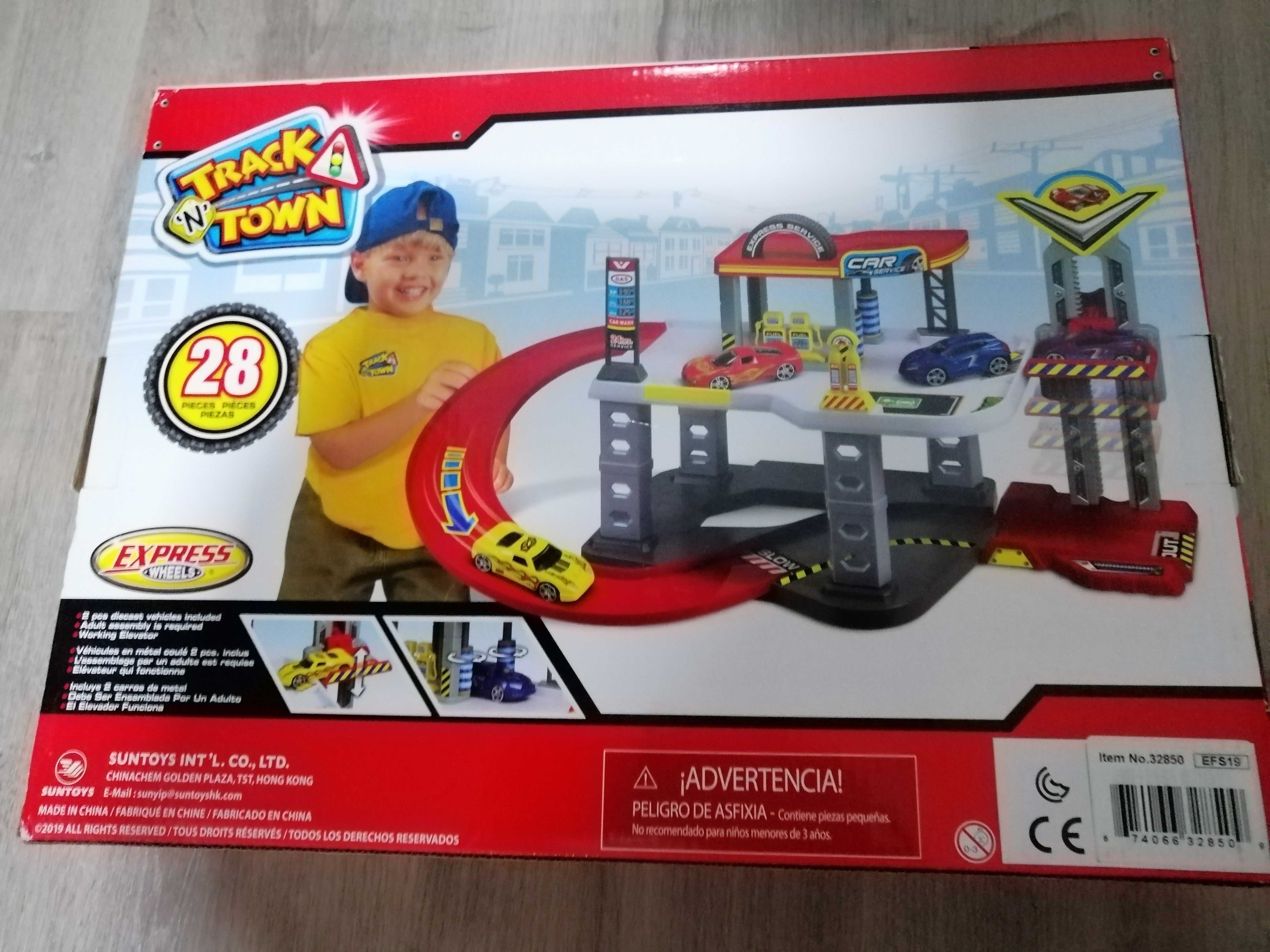 Conjunto de estação serviço carros, + 3 anos